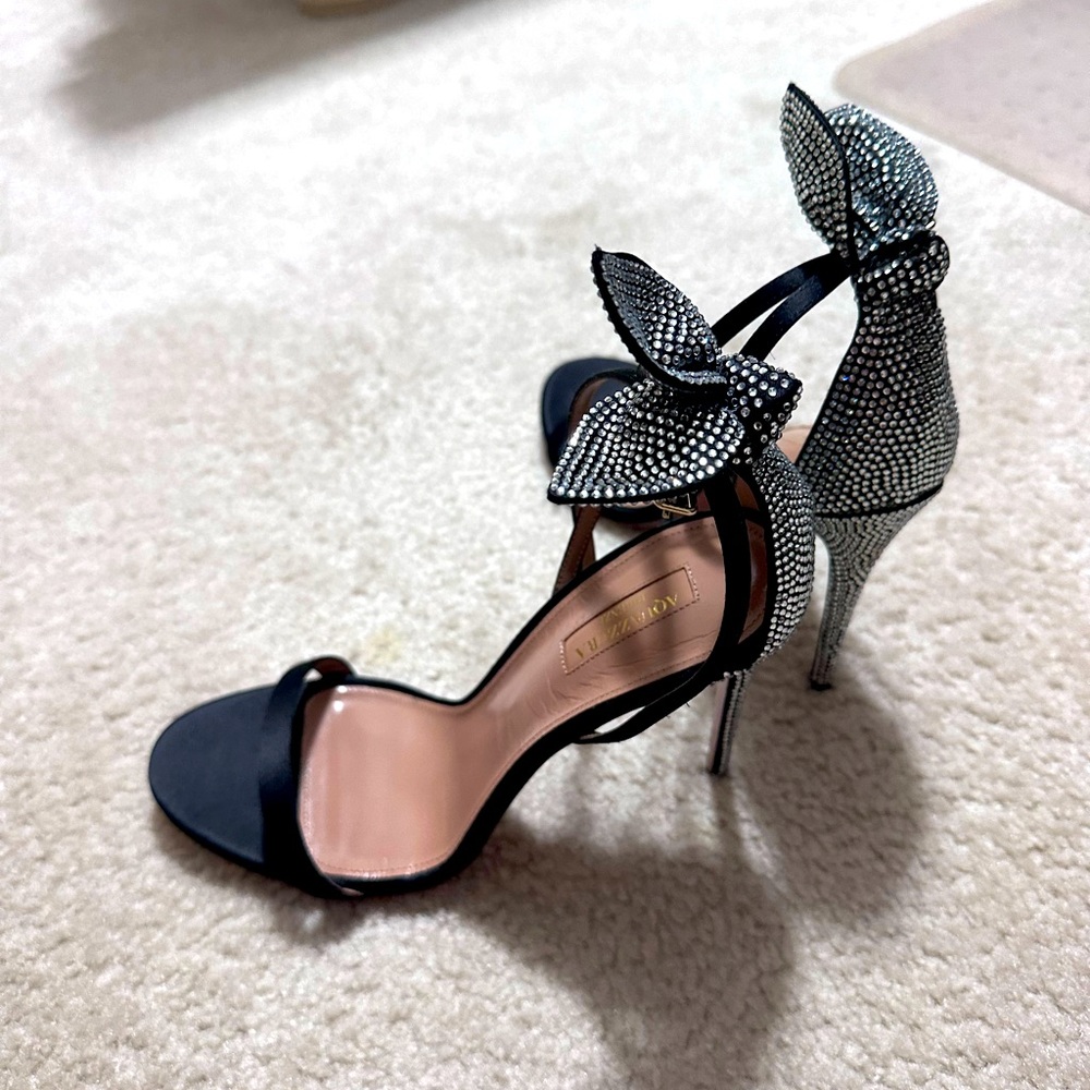 Authentic Aquazzura Sandals Bow tie